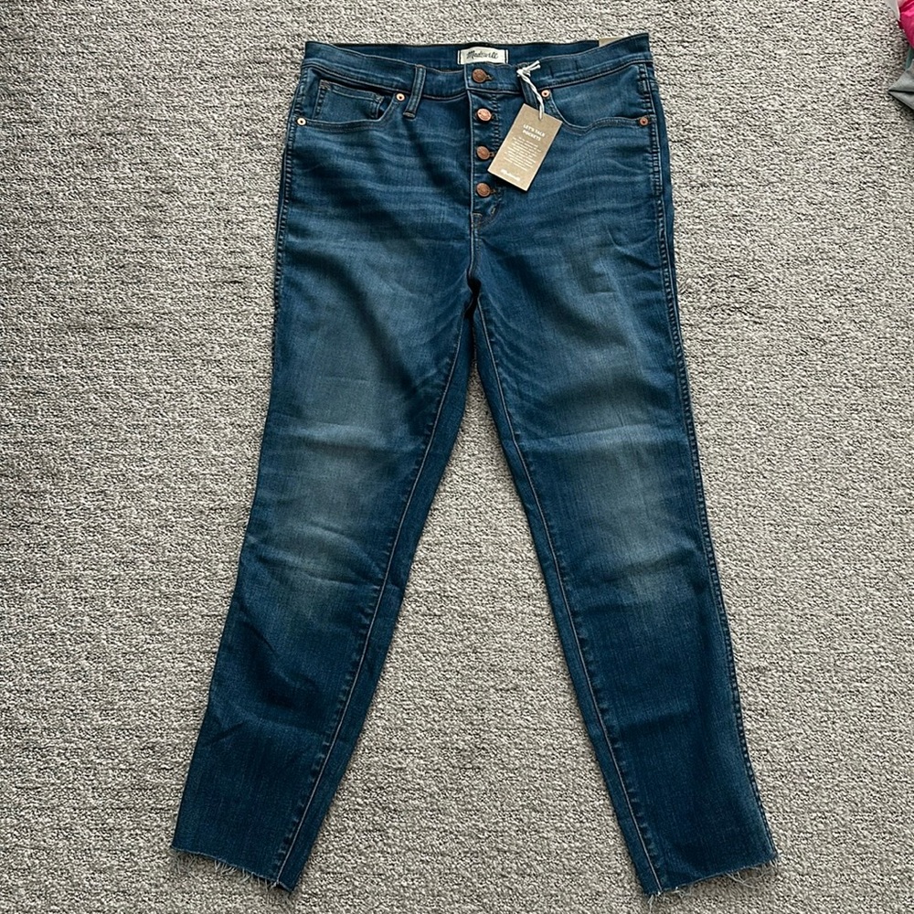 NWT Madewell High Rise Skinny Crop Jeans Sz 31